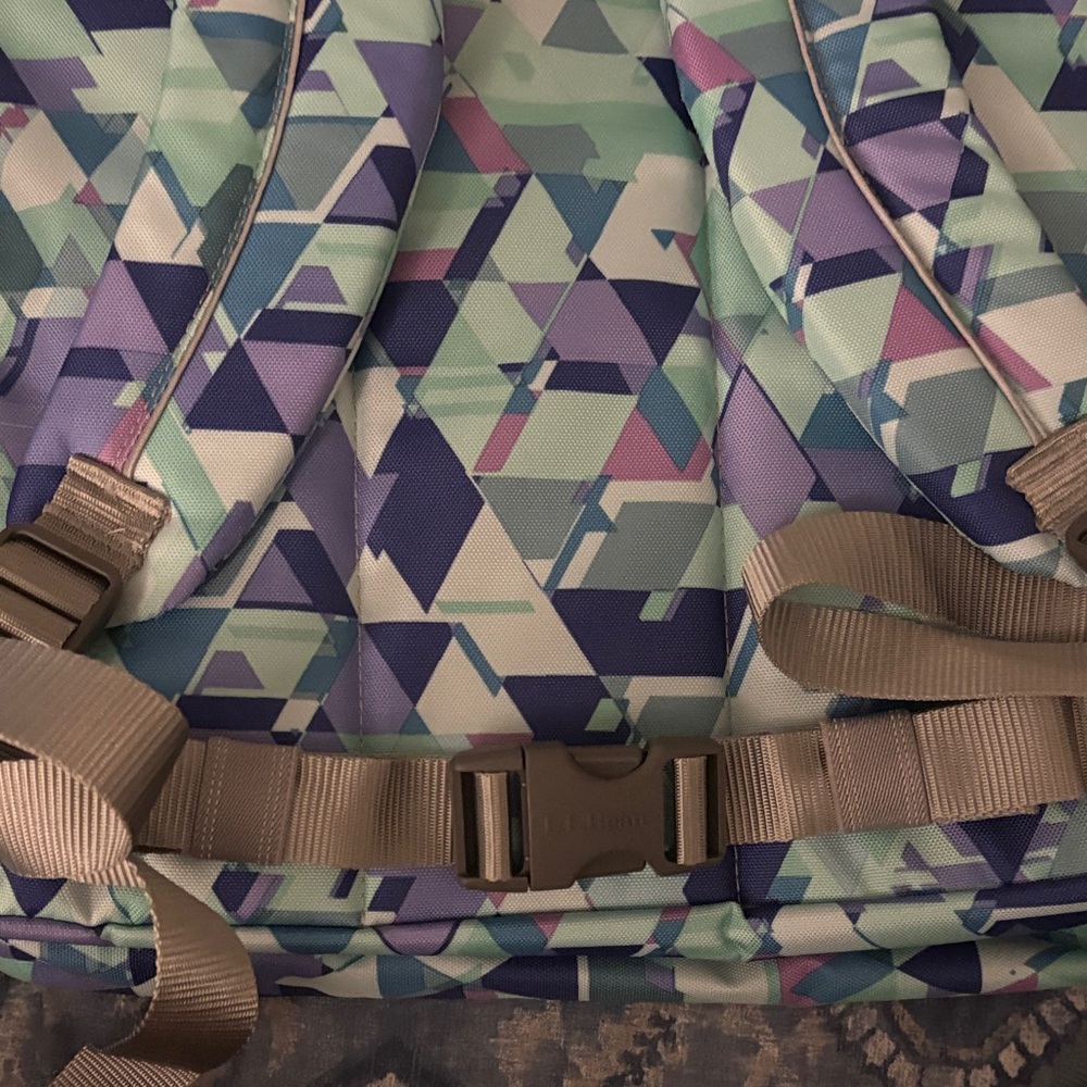LL Bean Geometric Backpack - Picture 4 of 8